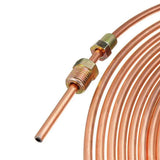 3 x 25ft Copper Nickel Brake Pipe Rolls, 3/16 Inch Tubing with 48 Pipe Nuts – Brake & Fuel Line Kit