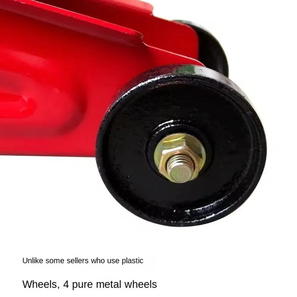 2 Ton Hydraulic Trolley Floor Jack with Plastic Storage Carry Case – Low Profile Car and Van Jack