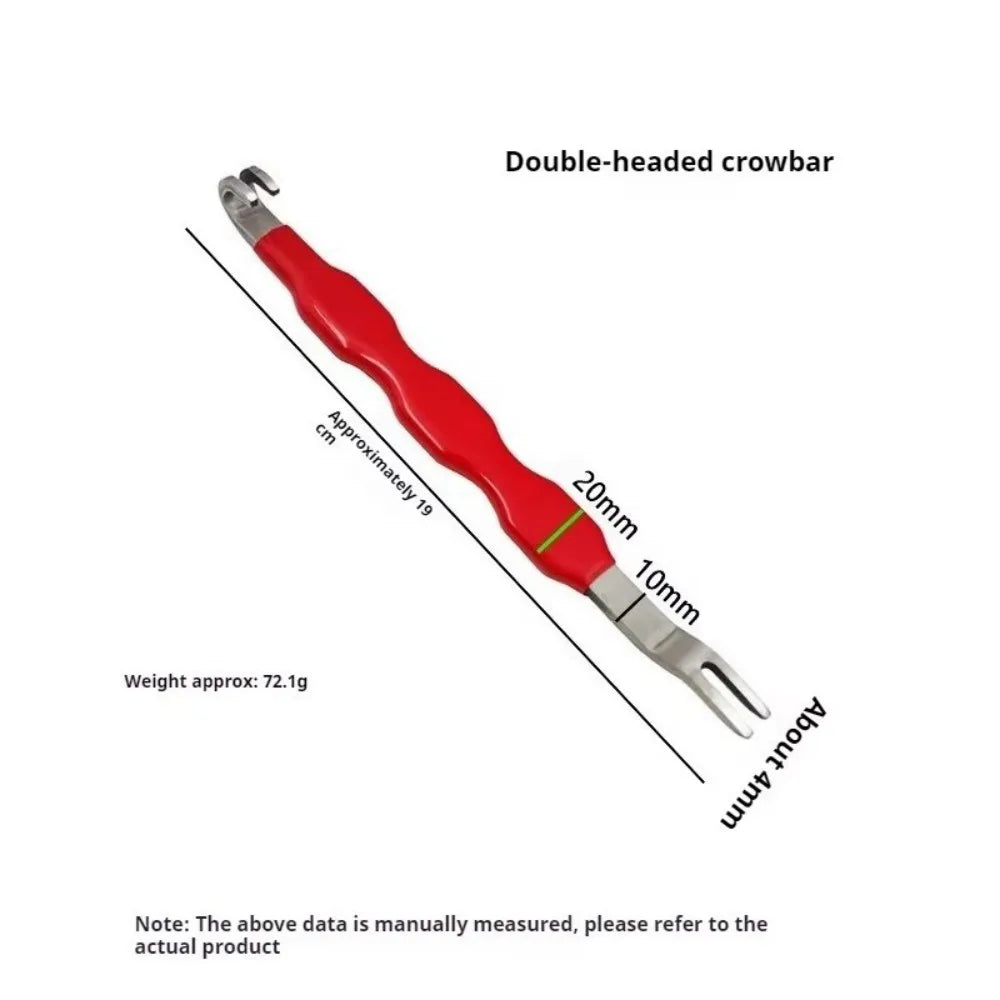 Automotive Electrical Terminal Connector Removal Tool – Dual-Ended Steel Separator with Rubber Grip for Car Repair, Red