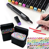 80-Colour Dual-Tip Acrylic Paint Marker Set – Permanent Water-Based Pens for DIY, Sketching and Graffiti