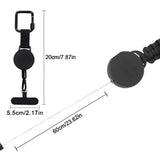 Retractable Anti-Theft Phone Tether with Belt Clip, Steel Wire Lanyard – Secure Phone Holder for Bags
