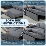 HOMCOM Corner Sofa Bed with Reversible Storage Chaise, Pocket Springs and USB Charging – L Shaped, Grey