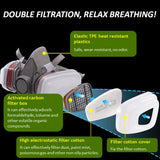 17-Piece 6200 Half Mask Respirator Set with Dual Filters – Reusable Silicone Mask for Painting and Sanding