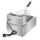 ZOKOP EH81 6L Stainless Steel Electric Deep Fryer, 2500W – Single Tank Fryer with Basket & Lid, UK Plug