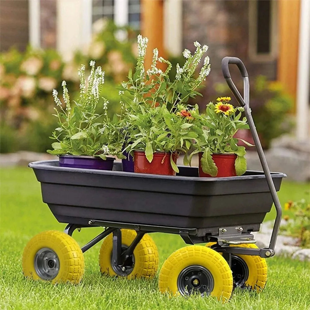 2 x 10" Puncture-Proof Solid PU Sack Truck Wheels with 16mm Bore – Heavy-Duty Trolley Spare Tyres, Yellow