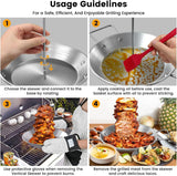 Stainless Steel Vertical Al Pastor Skewer for Grill, Oven & Smoker – Food-Grade Upright Kebab Stand with Drip Base