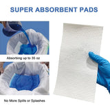 Pack of 160 Commode Liners with Absorbent Pads – Odourless Disposable Toilet Bags, Universal Fit, 53 x 40cm