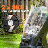 Outsunny 2500 W Electric Wood Chipper with 45L Collection Bag, 4300 RPM, 44 mm Cutting Diameter – Garden Shredder