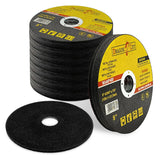 50 x Ultra Thin 125mm Metal Cutting Discs, 1mm – Angle Grinder Cut-Off Wheels for Steel & Stainless, Yellow
