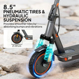 SPORTNOW Foldable Electric Scooter with 350W Motor, 25km/h Top Speed & Dual Brakes – Adult Commuter E-Scooter