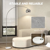 HOMCOM Arc Floor Lamp for Living Room