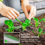 Outsunny Galvanised Steel Raised Garden Bed with Safety Edging, 150 x 62cm – Flowers and Herbs, Silver
