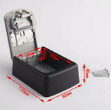 Wall-Mounted 4-Digit Combination Key Safe – Waterproof Outdoor Key Lock Box with Resettable Code