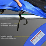 HOMCOM 12ft Trampoline Spring Cover with EPE Foam Padding – Replacement Safety Pad Surround, Multicoloured