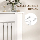 HOMCOM Rustic-Look Radiator Cover with Top Drawer, 93 x 88.5cm, White