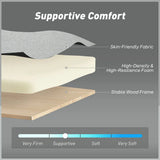 HOMCOM Three-Way Two-Seater Sofa Bed with Click-Clack Reclining Back – Linen-Look Loveseat, Light Grey