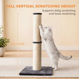 PawHut Cat Scratching Post, 80cm Tall with Sisal Rope & Plush Base – Lightweight Claw Scratcher