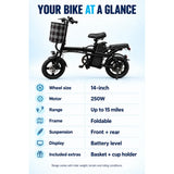 14-Inch Folding Electric Bike