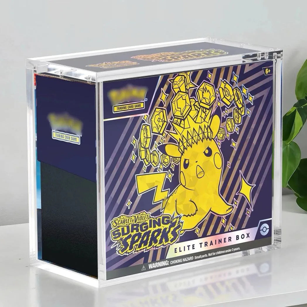 Clear Acrylic Display Box with Magnetic Lid and Base, Dustproof Storage Case, 20 cm
