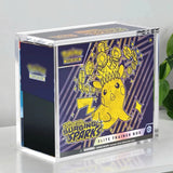 Clear Acrylic Display Box with Magnetic Lid and Base, Dustproof Storage Case, 20 cm