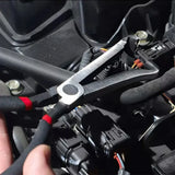 3 Piece Electrical Connector Disconnect Pliers Set – 60° Curved Metal Plug Removal Tools for Cars