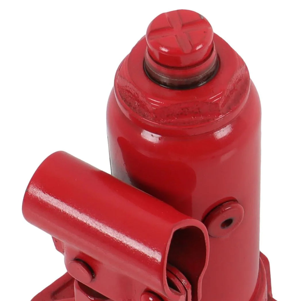 Hydraulic Bottle Jack 2 Tonne with Overload Safety Valve – High Lift for Car, Van, Trailer & Boat, Red
