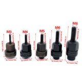 5 Piece Hand Rivet Nut Tool Set with M3, M4, M5, M6 & M8 Nut Heads – Manual Riveter for Home DIY