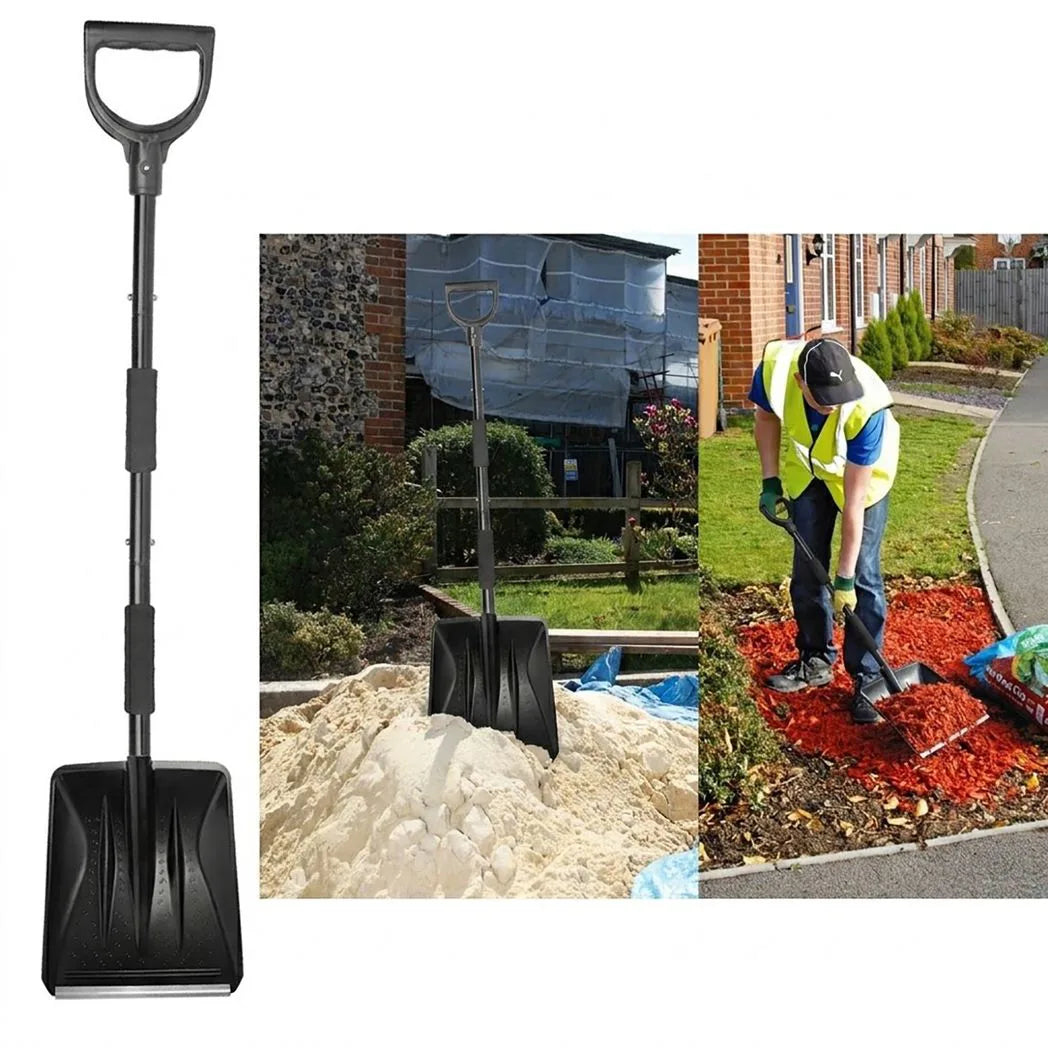 Ice and Snow Plow – Foldable, Removable Design with Extendable Telescopic Handle