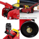 2 Ton Hydraulic Trolley Floor Jack with Plastic Storage Carry Case – Low Profile Car and Van Jack
