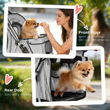 PawHut Dog Pram with Reflective Strips and 360° Swivel Wheels – Foldable Pet Stroller, Grey