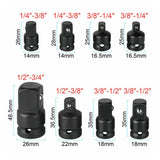 8-Piece Impact Socket Adaptor Set – Chrome Molybdenum Steel Reducers, 1/4, 3/8, 1/2 and 3/4 Inch