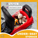 AIYAPLAY Official Mercedes-Benz Ride On Car, Foot to Floor Walker with Horn & Under-Seat Storage, Red
