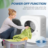 HOMCOM 4kg Vented Tumble Dryer, 800W Compact Freestanding Dryer with 5 Drying Modes and Touch Controls, White