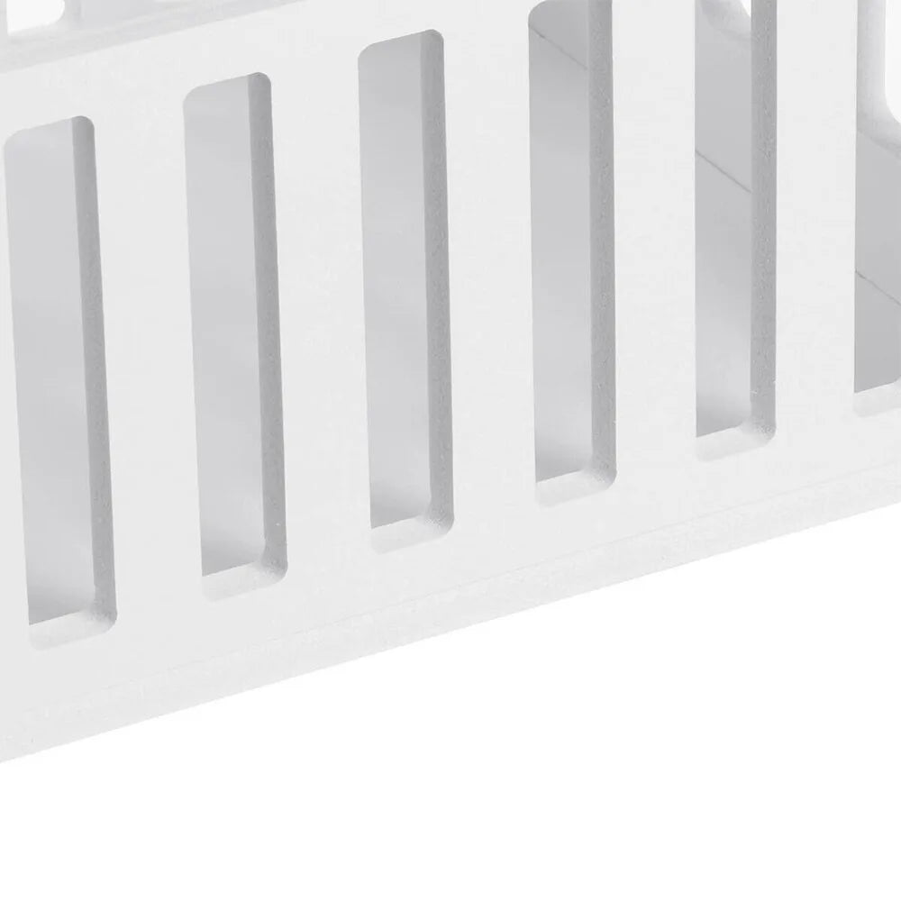 White Small Storage Table with Open Shelf – Waterproof Sofa Side Table and Bedside Table for Home