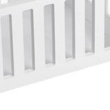 White Small Storage Table with Open Shelf – Waterproof Sofa Side Table and Bedside Table for Home