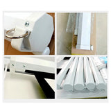 100 Inch Manual Pull-Down Projector Screen with Self-Locking Mechanism, Wall & Ceiling Mount, Matte White