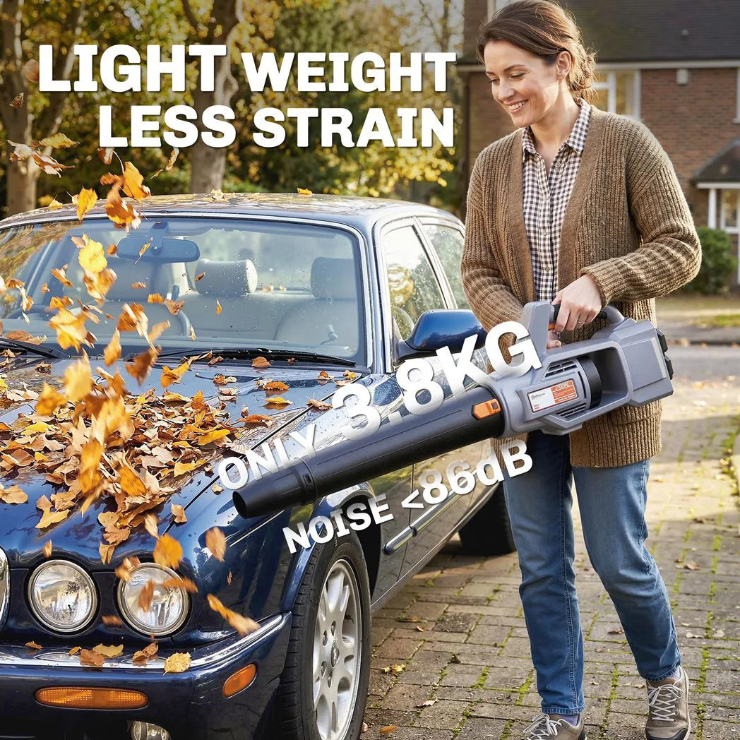 Outsunny Cordless Leaf Blower with 2 x 4.0Ah Batteries & Charger – 36V Lightweight Garden Blower, 1000W Brushless Motor