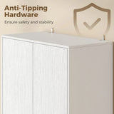 HOMCOM 170cm Kitchen Pantry Cabinet with Soft-Close Hinges and Adjustable Shelves – Freestanding, White Wood Effect
