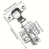 20 Pack Soft Close Cabinet Hinges with Screws, 35mm Clip-On – Kitchen, Wardrobe & Bathroom Doors