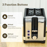 HOMCOM Textured Kettle and 2-Slice Toaster Set, 1.7L 3000W Rapid Boil Kettle – Kitchen Set, Black