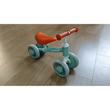 AIYAPLAY Baby Balance Bike for 1–2 Years with Four Light-up EVA Wheels and Adjustable Seat – Toddler Ride-On, Green