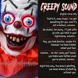 HOMCOM 167 cm Life Size Animated Clown Halloween Decoration