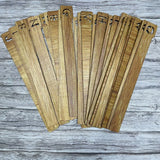 Set of 26 Wooden Vinyl Record Dividers A–Z – Laser-Cut LP Organiser for Alphabetical Music Storage