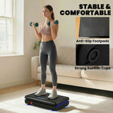 SPORTNOW Vibration Plate with 120 Speed Levels, 5 Programmes & Resistance Bands – Quiet Home Fitness Machine