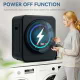 HOMCOM 4kg Vented Front Tumble Dryer with Stainless Steel Drum – 800W Compact Freestanding, Black