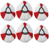 6 Pack Microfibre Replacement Mop Heads for Vileda and O-Cedar Spin Mop Systems – Wet and Dry Mopping