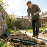 Outsunny Lawn Levelling Rake – 113 x 26cm Lawn Leveller Lute with 169cm Handle for Soil, Sand and Grass