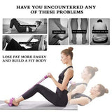 Multi-Function Tension Rope 6Tube Gym Fitness Foot Pedal Exerciser Pull Band New-Purple