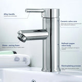 Cisivis Cloakroom Basin Mixer Tap with Pop-Up Waste, 180° Swivel Spout – Chrome Brass Bathroom Sink Faucet