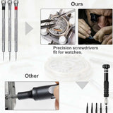 147 Piece Watch Repair Tool Kit with Case Opener, Spring Bar Tools & Tweezers – Watchmaker Set in Nylon Case